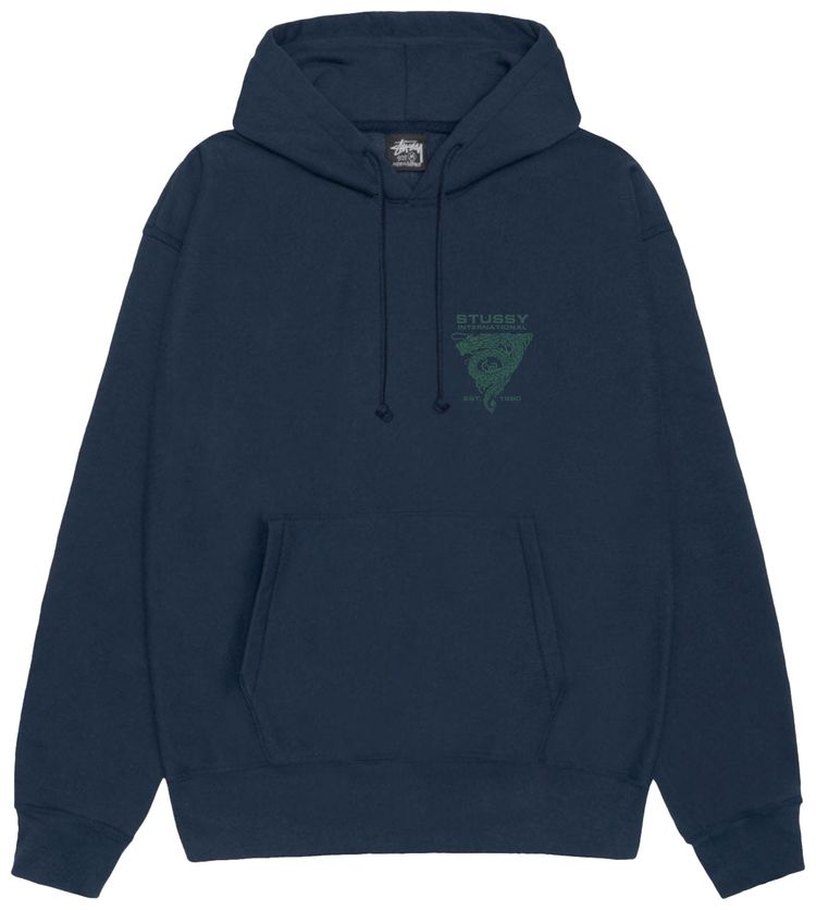 Stussy Dragon Hoodie Navy