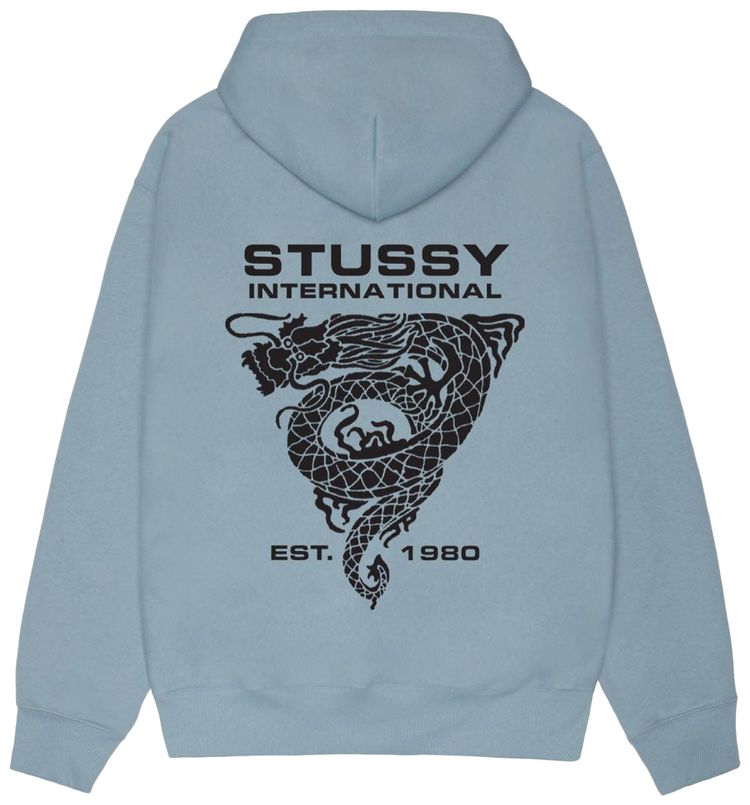 Stussy Dragon Hoodie Slate