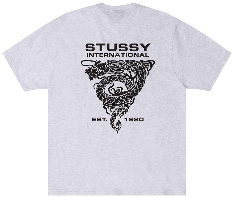 Stussy Dragon Tee Ash Heather