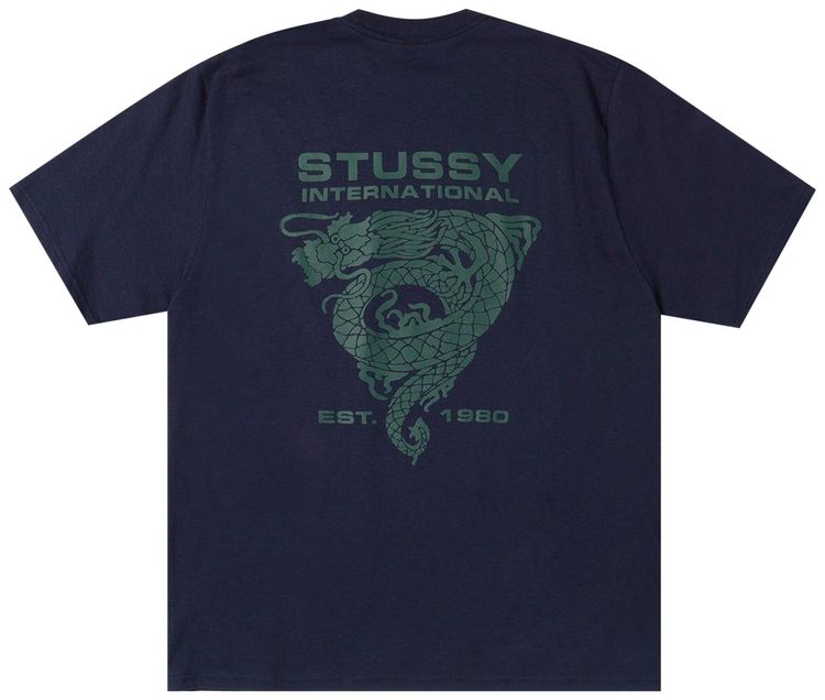 Stussy Dragon Tee Navy