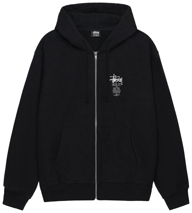 Stussy Swim Out Zip Hoodie Black