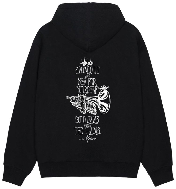 Stussy Swim Out Zip Hoodie Black