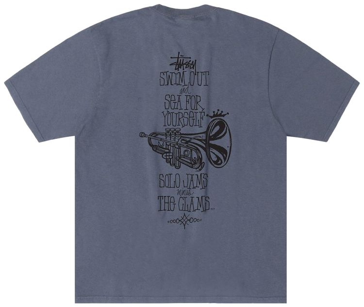 Stussy Swim Out Tee Pigment Dyed Navy