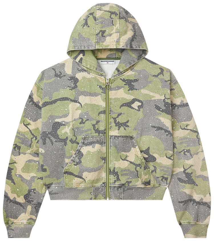 Vale Forever Crystal Camo Work Jacket GreenCamo