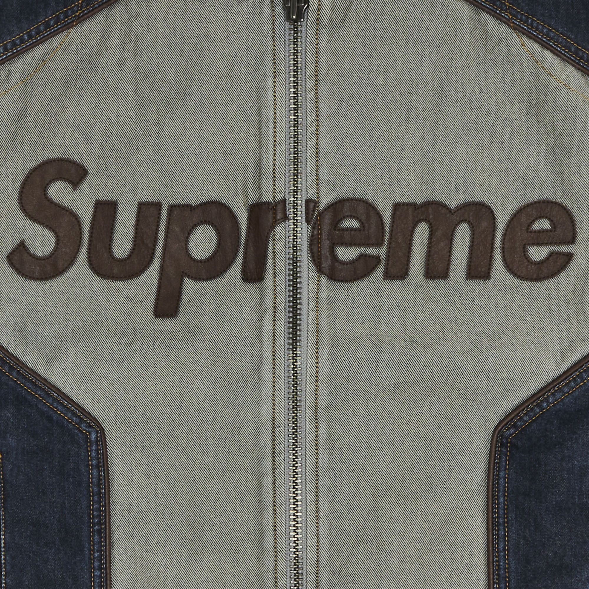 Buy Supreme x Vanson Leathers x Cordura Cotton Jacket 'Denim