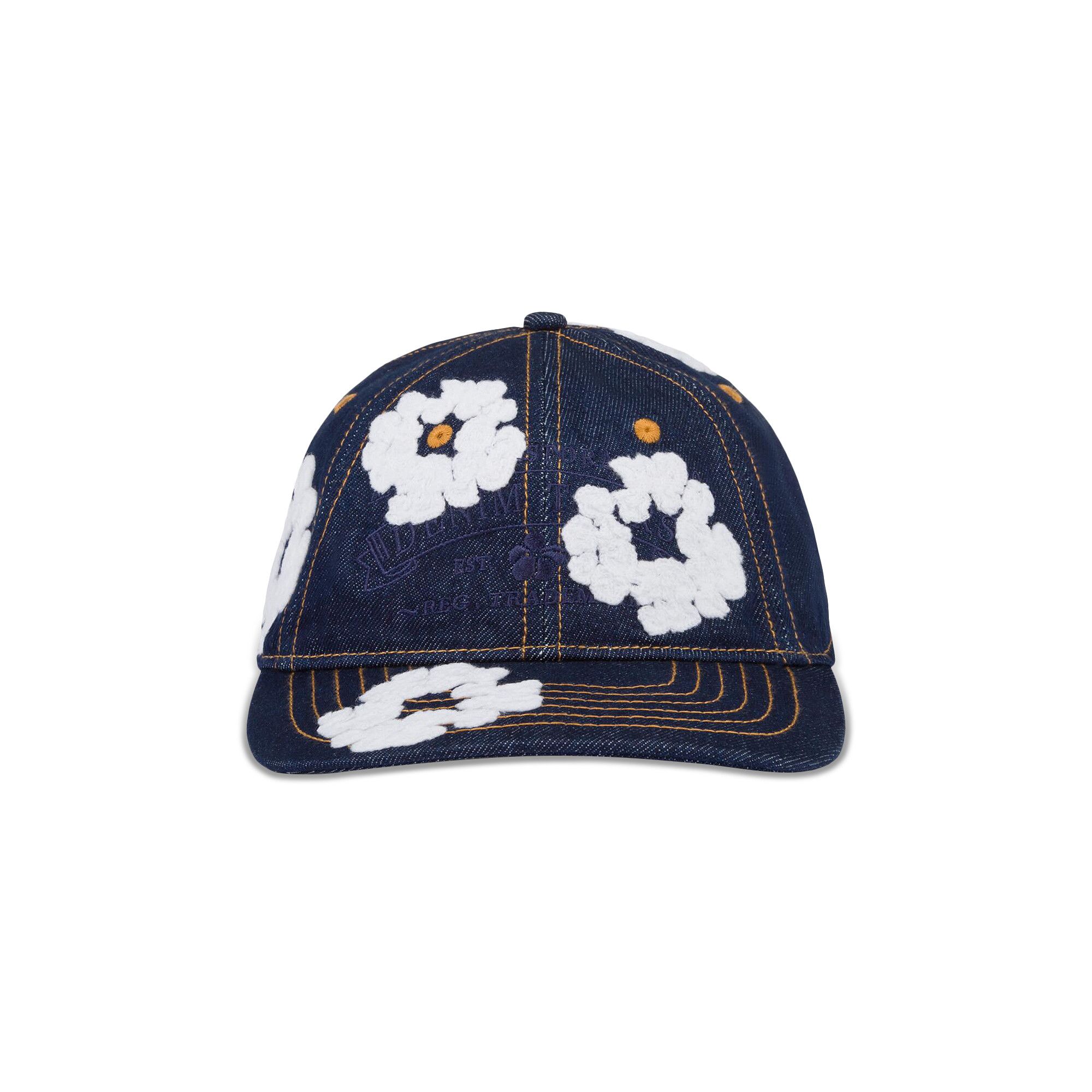 帽子 DENIM TEARS Denim Wreath Cap Buy Denim Tears Denim Cotton Wreath Cap 'Washed Indigo