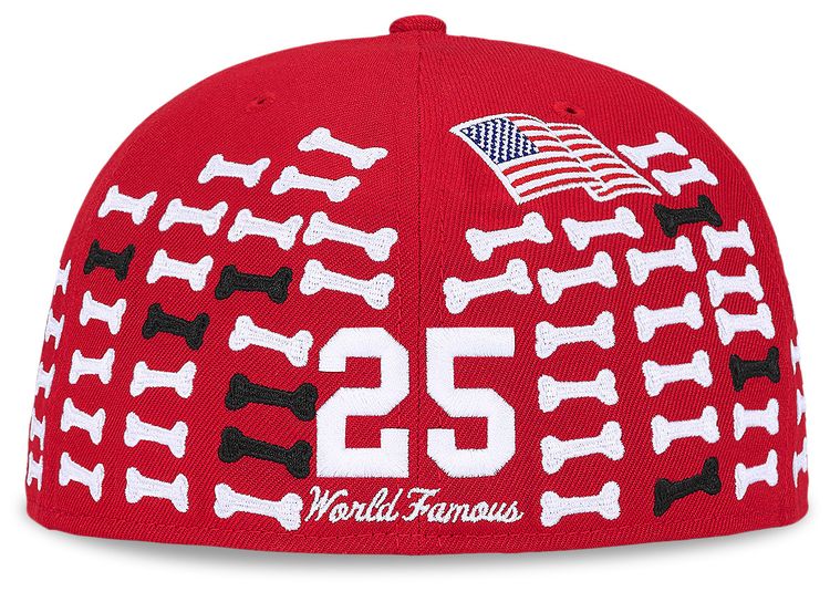 Supreme Bones Box Logo New Era Red