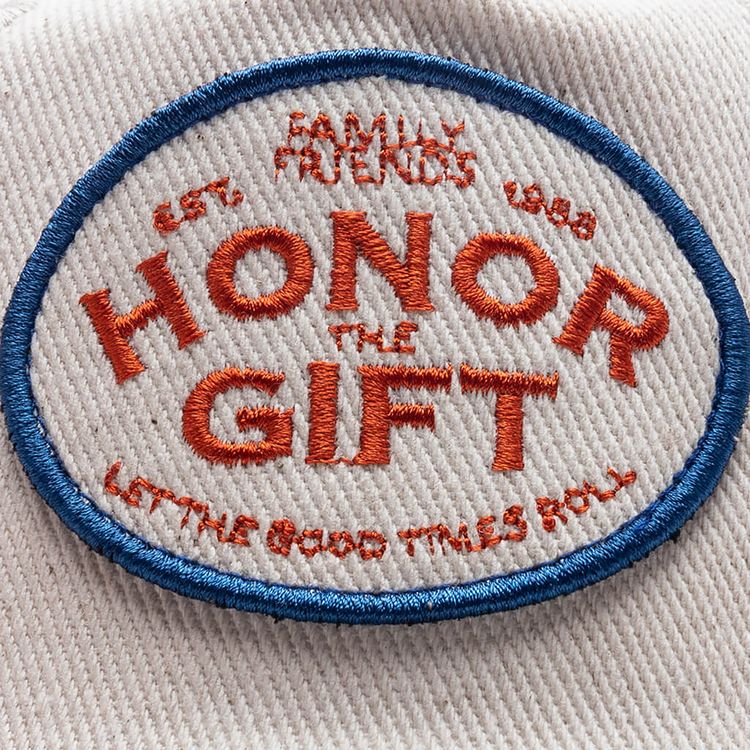 Honor The Gift EST 1988 Patch Trucker Cap Bone