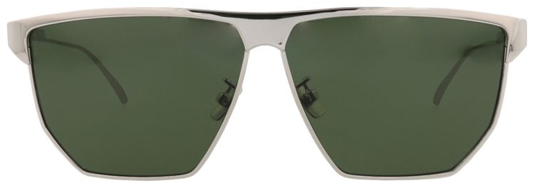 Bottega Veneta Square Sunglasses SilverGreen