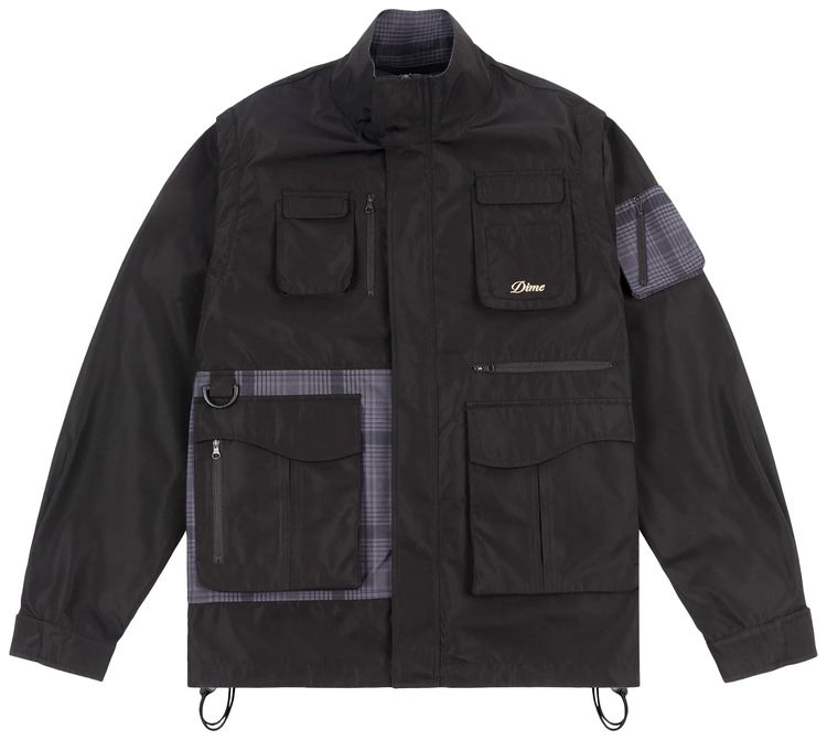 Dime Fishing Zip Off Jacket Black