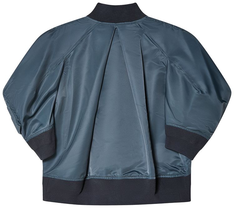 Sacai Nylon Twill Blouson Blue Grey
