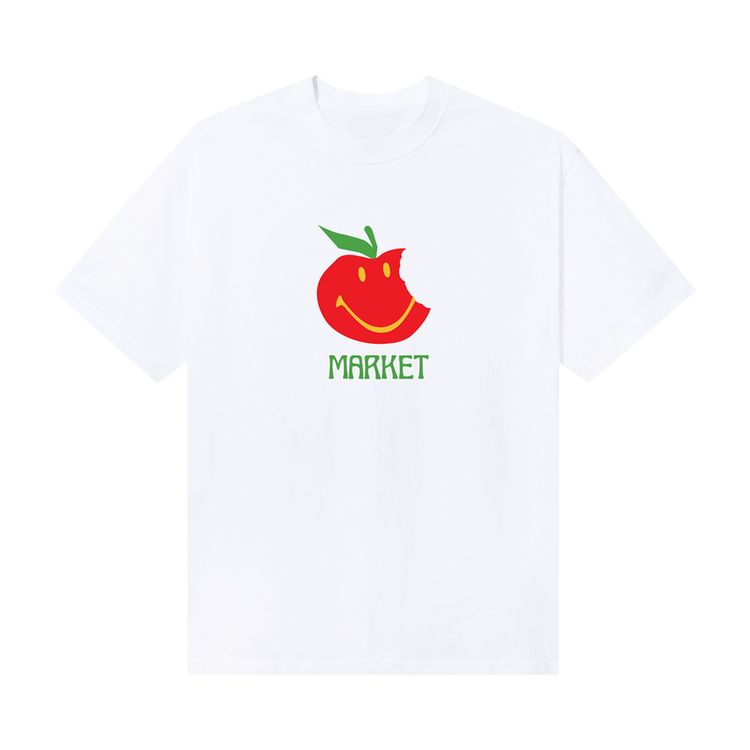 Market Smiley Honeycrisp T Shirt White