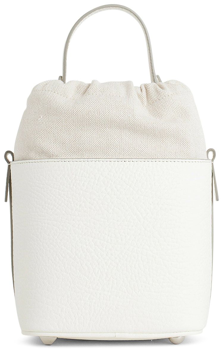 Maison Margiela 5AC Bucket Bag Canvas And Leather White