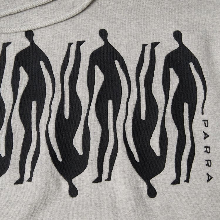 Parra Connected Guy Hooded Sweatshirt Heather Grey