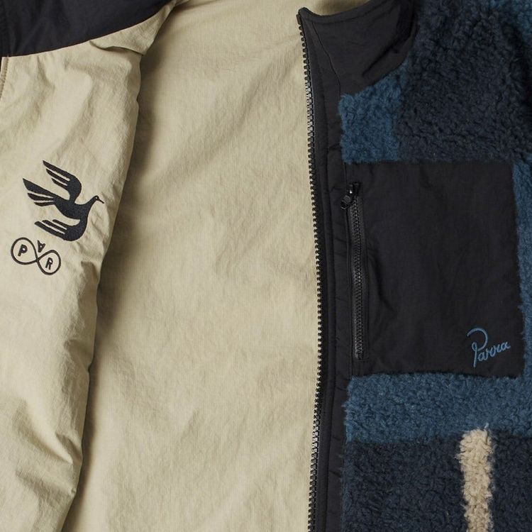 Parra Infinite Bird Reversible Vest Navy Blue