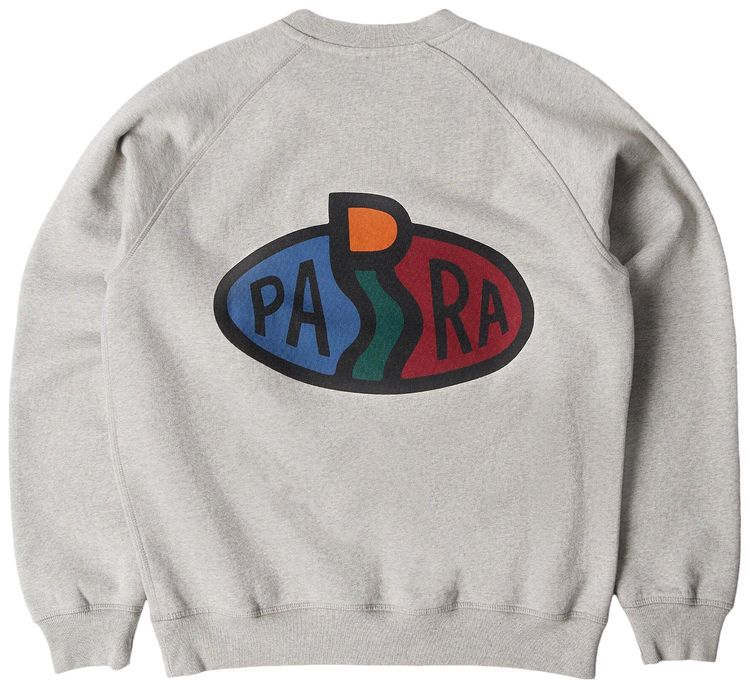 Parra Legs Logo Crew Neck Sweatshirt Heather Grey