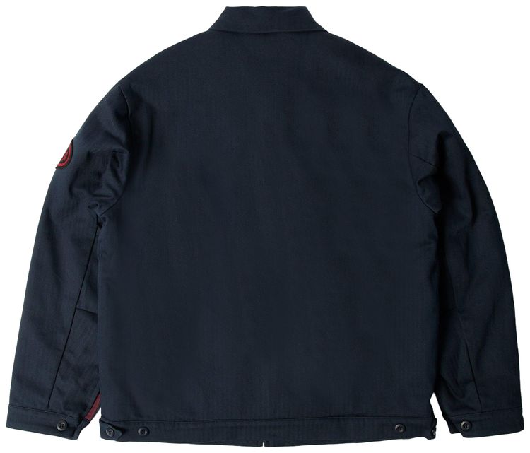 Parra Pumping Gas Jacket Navy Blue