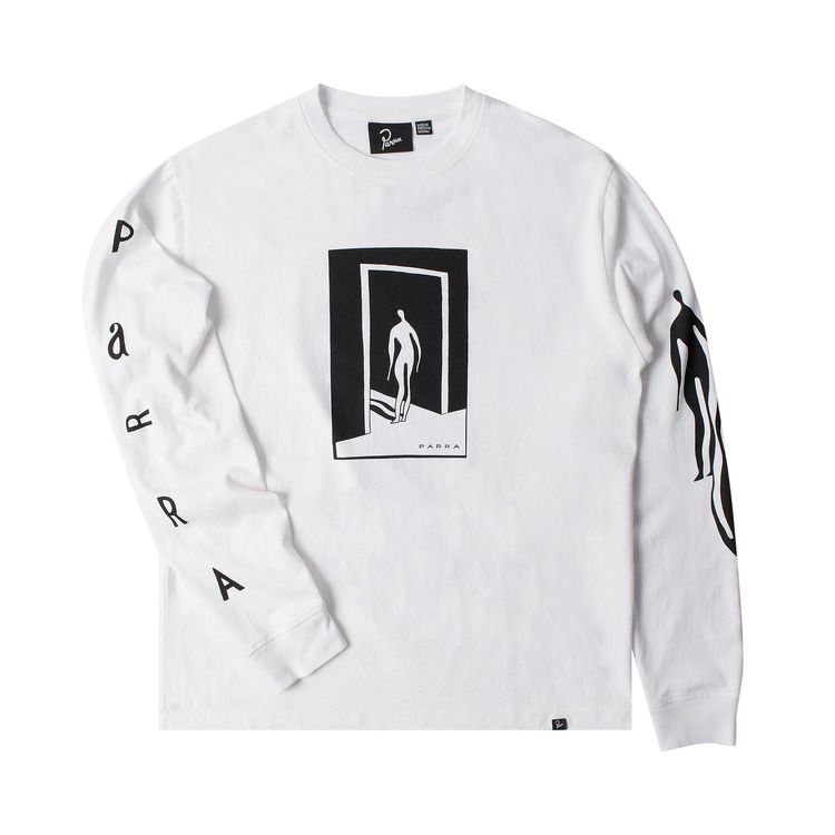 Parra The Hotel Long Sleeve T Shirt White