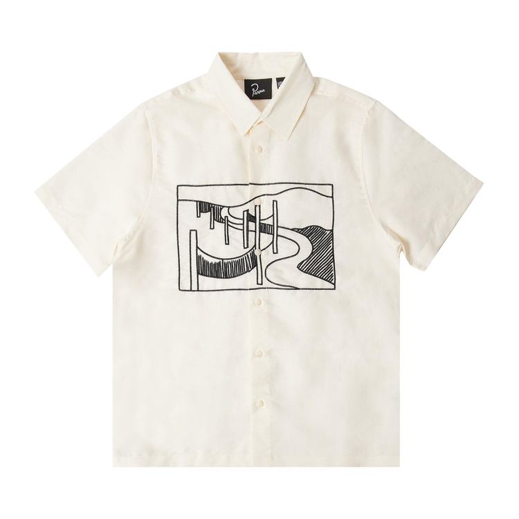 Parra The Dunes Short Sleeve Shirt Off White