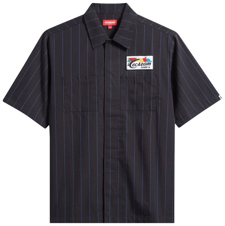 Icecream Fruit By The Fruit Short Sleeve Shirt Black
