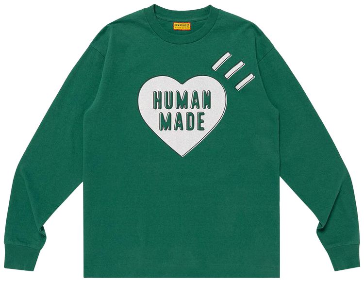 Human Made Graphic Long Sleeve T Shirt Green