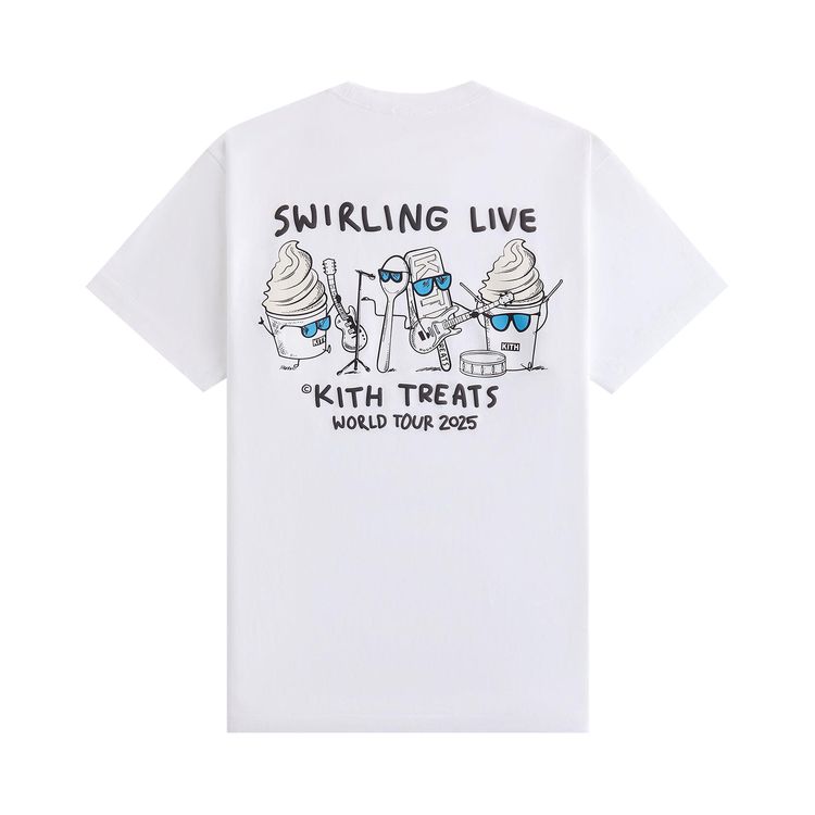 Kith Treats Swirling Live Tour Vintage Pocket Tee White