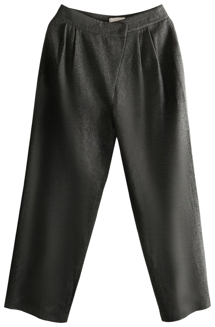 Amomento Wool Wrap Pants Charcoal