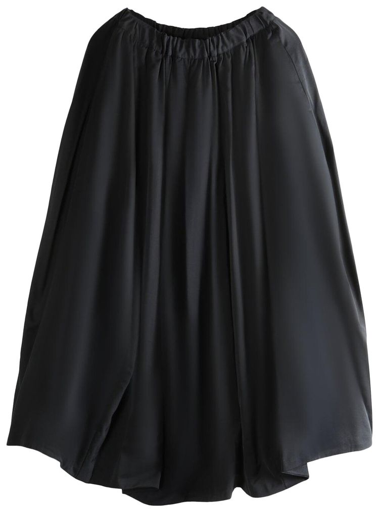Comme des Garcons Noir Loose High Waist Long Skirt Black