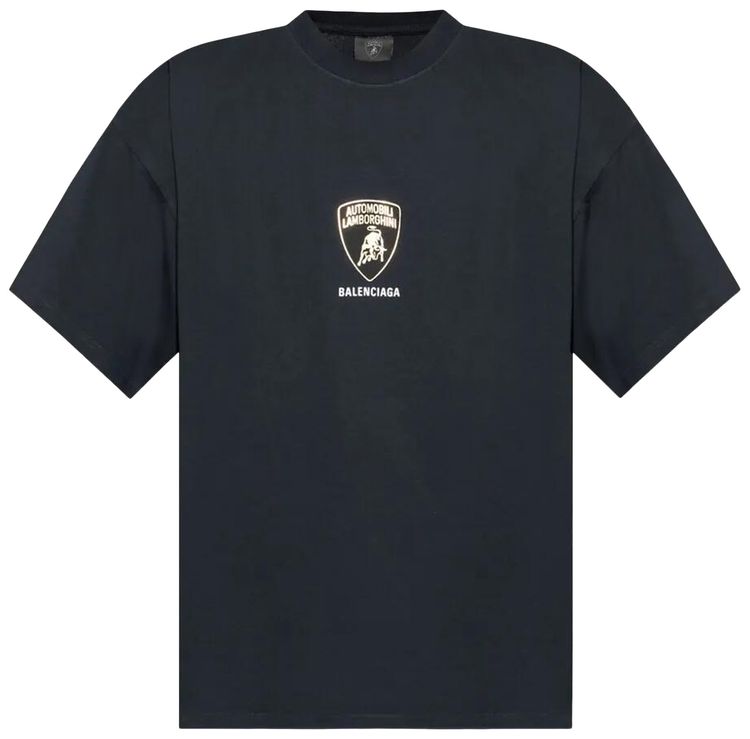 Balenciaga Boxy T Shirt Faded Black