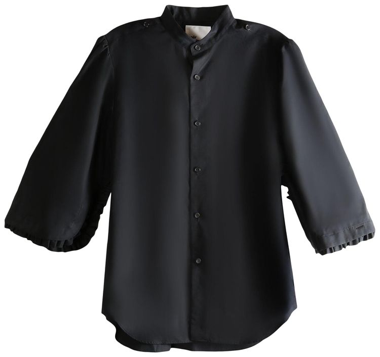 Comme des Garcons Noir Frilled Collar Blouse Black