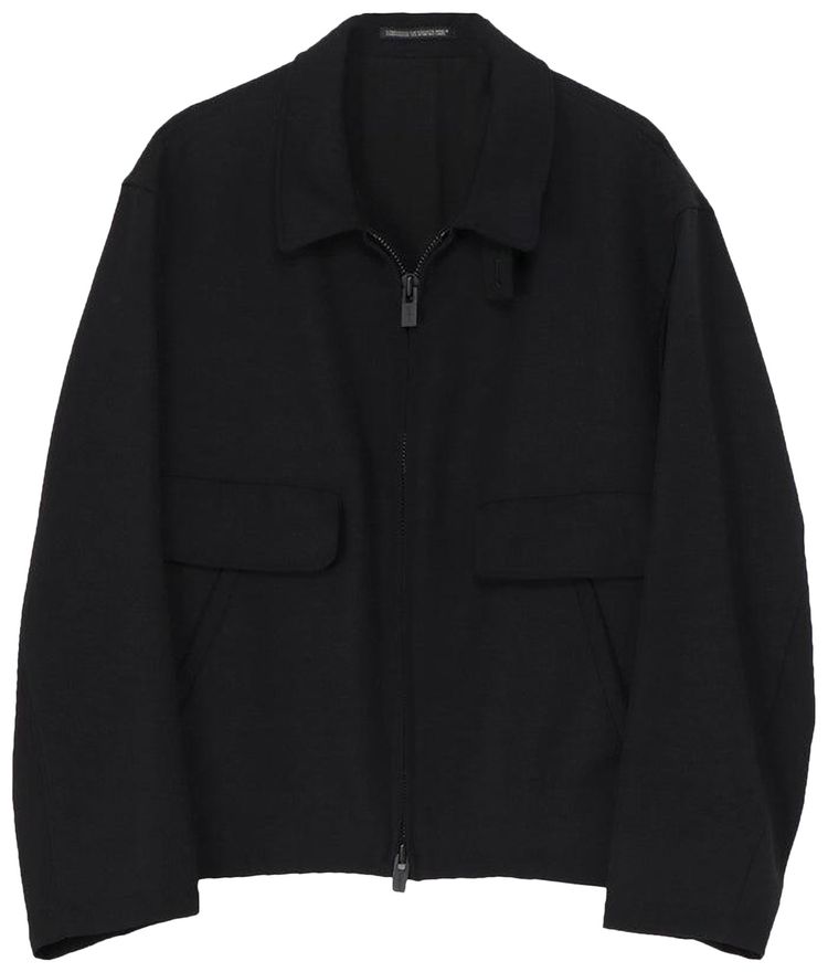 Yohji Yamamoto Pour Homme Collar Tab F Blouson Jacket Black