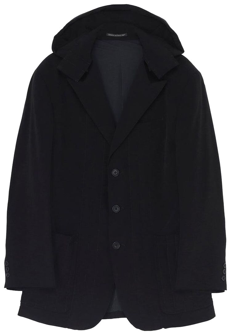 Yohji Yamamoto Pour Homme Padded J Hooded Black