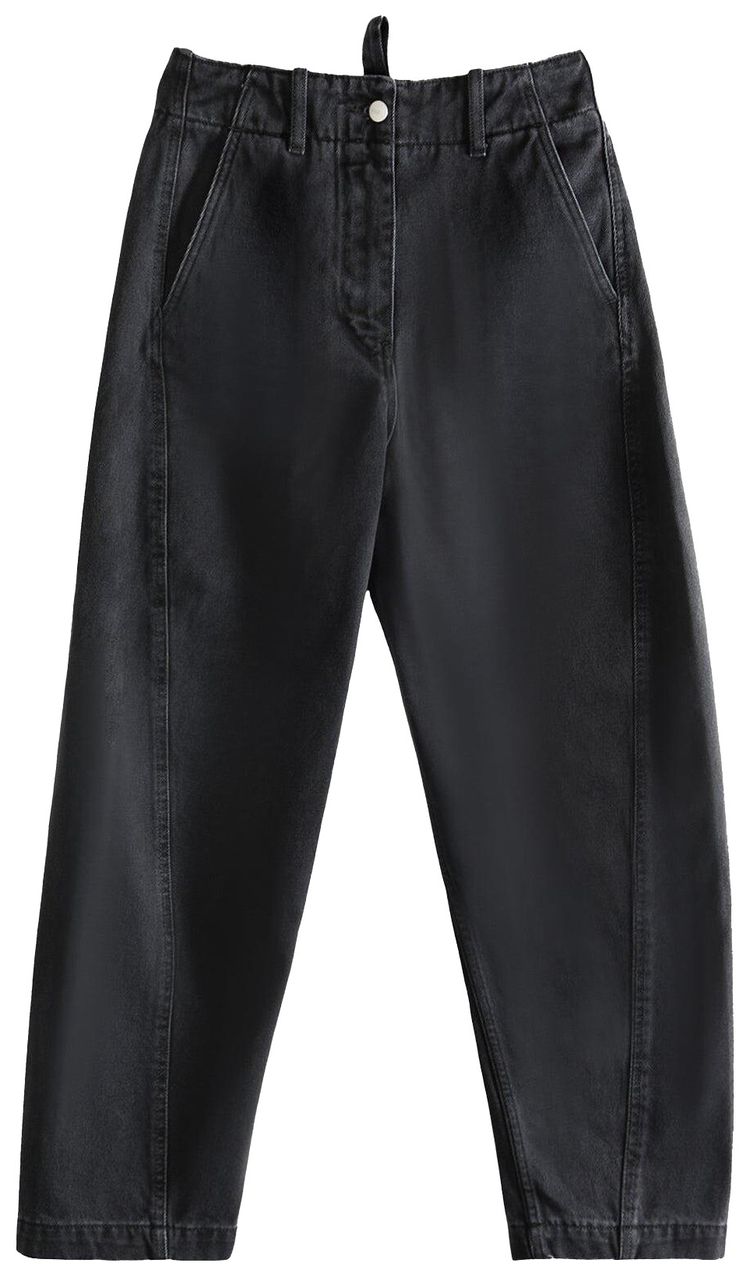 Studio Nicholson Rounded Leg Twist Seam Pant Washed Black