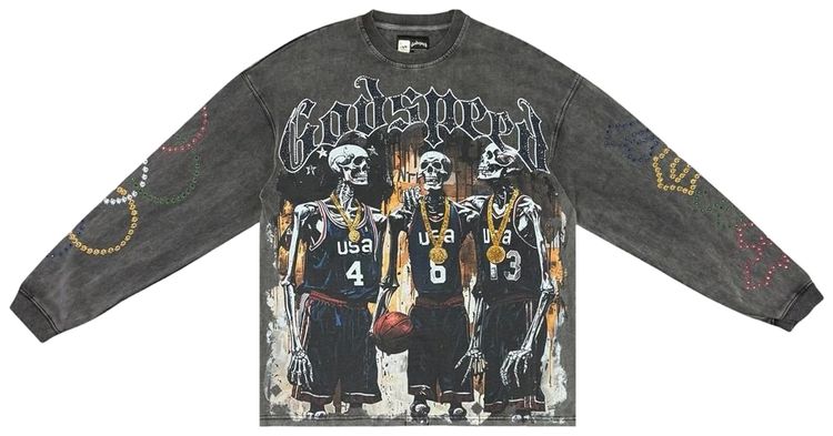 Godspeed DreamTeam 24 Long Sleeve VVS T Shirt Black Wash