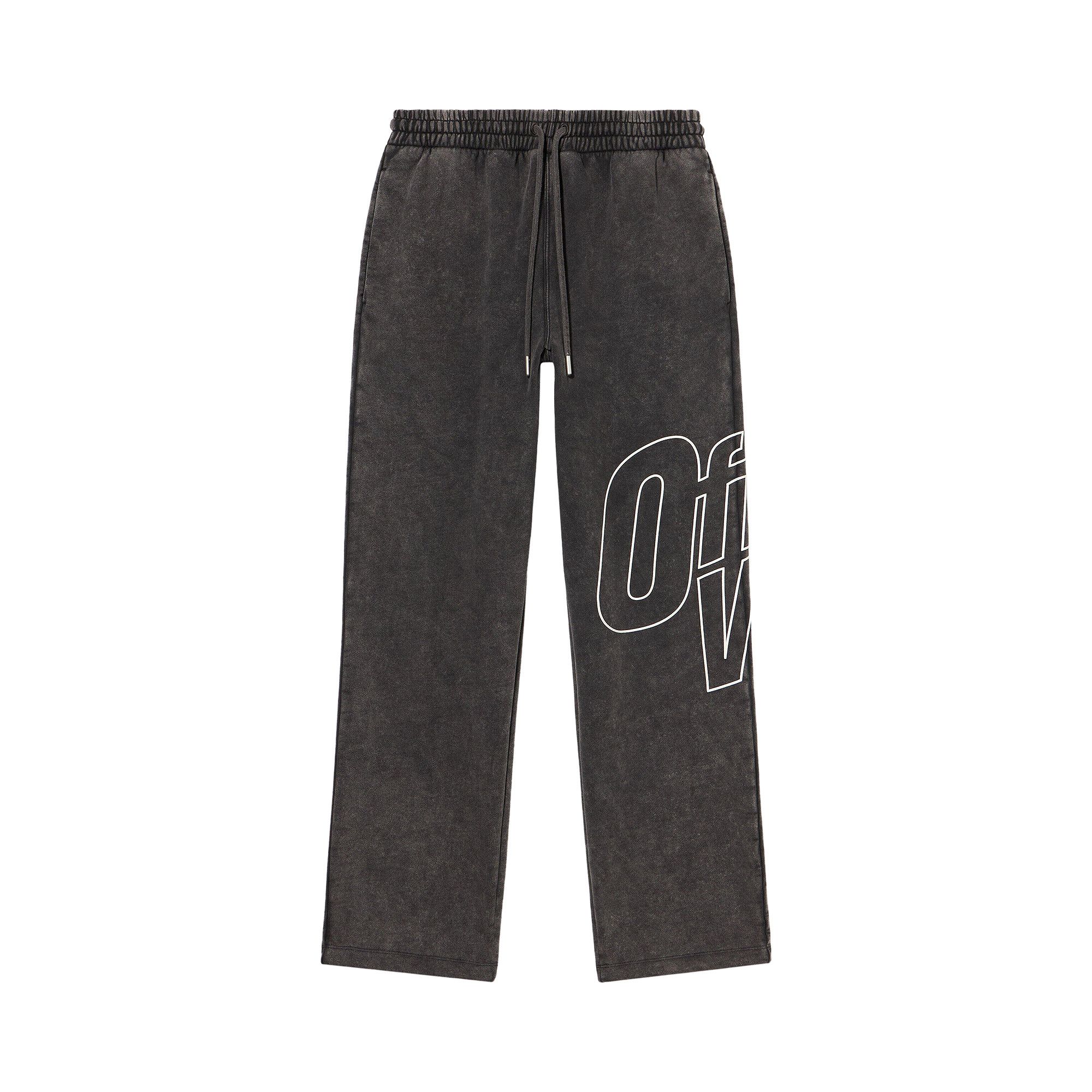Buy Off-White Outline Arrow Sweatpants 'Vintage Black