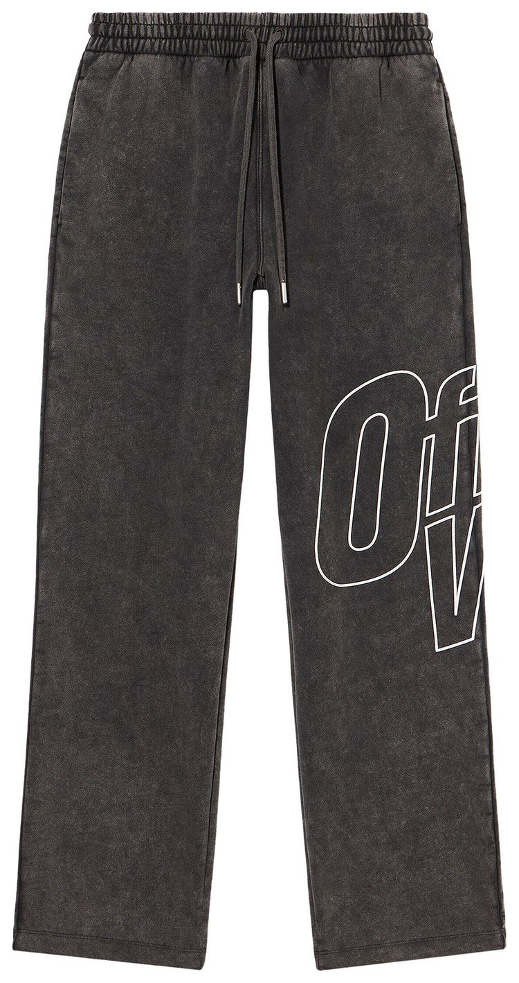 Off White Outline Arrow Sweatpants Vintage Black