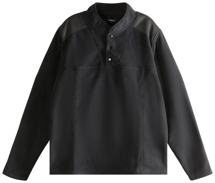 Malbon Colstrip Micro Fleece Sweatshirt Black