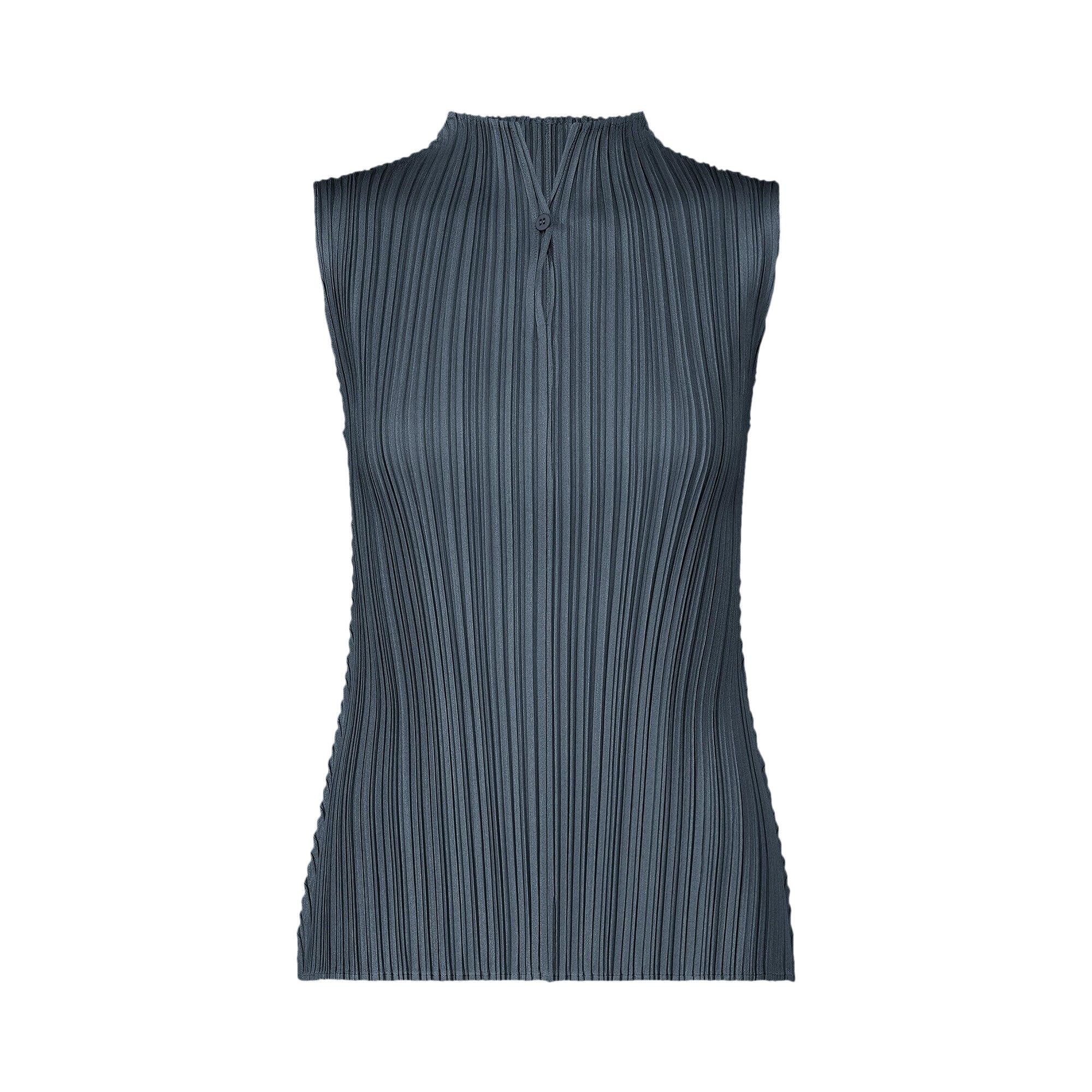 Buy Pleats Please Issey Miyake Mellow Pleats Shirt 'Navy
