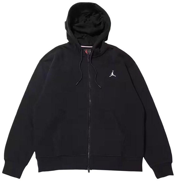 Air Jordan Brooklyn Full Zip Hoodie BlackWhite