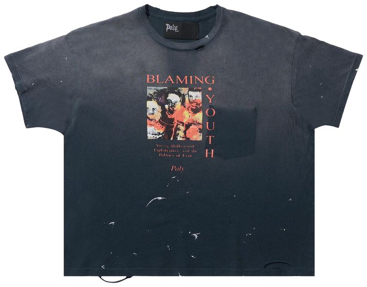 Paly Hollywood Blaming Youth T Shirt Vintage Black