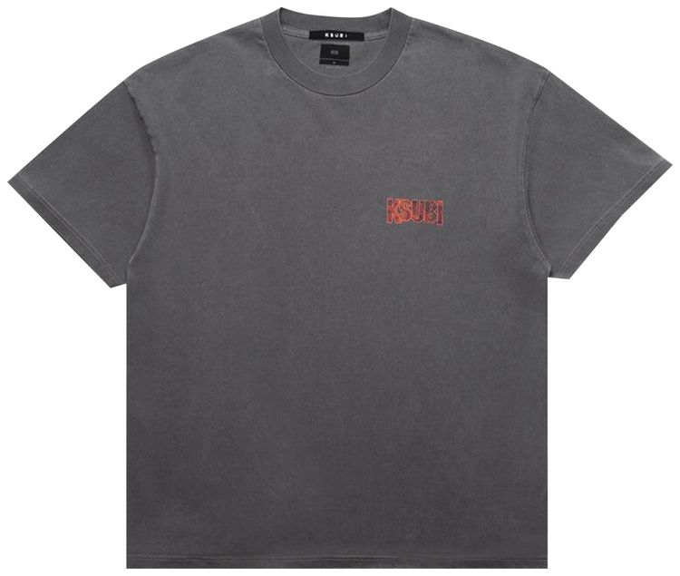 Ksubi Kickstart Ekcess T Shirt Charcoal