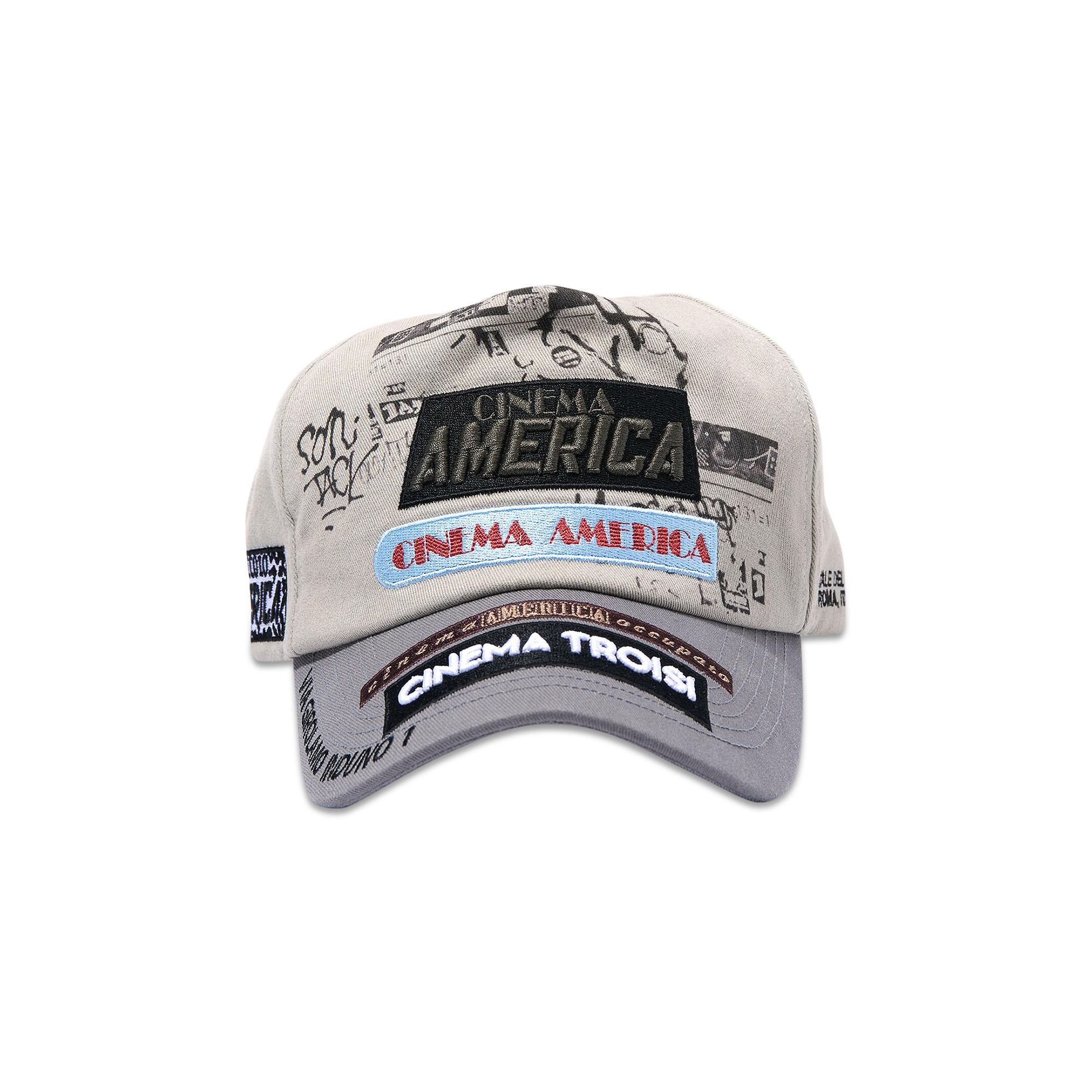 Buy Paly Hollywood Cinema Troisi 5 Panel Hat 'Light Grey