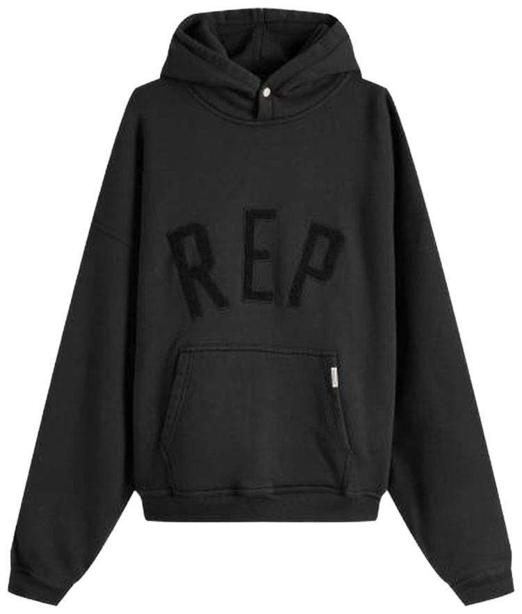 Represent Clo Rep Applique Hoodie Cream Marl