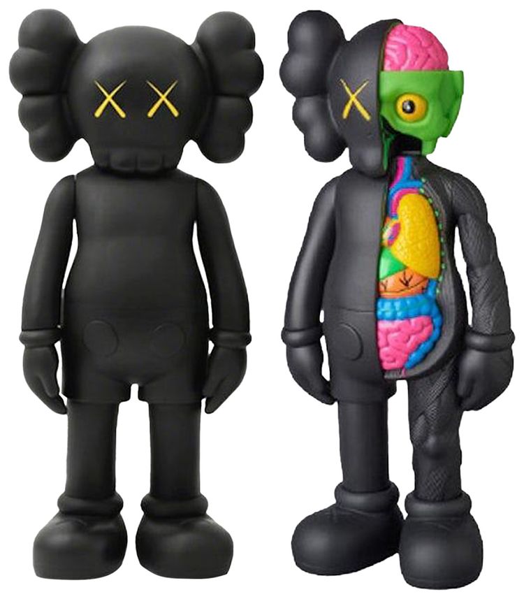 KAWS Companion Flayed  Companion Open Edition Vinyl Figure Black