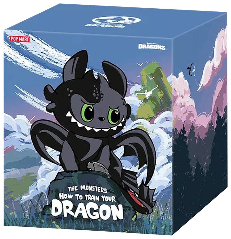 Pop Mart Labubu THE MONSTERS How to Train Your Dragon Figurine Single Blind Box Mystery
