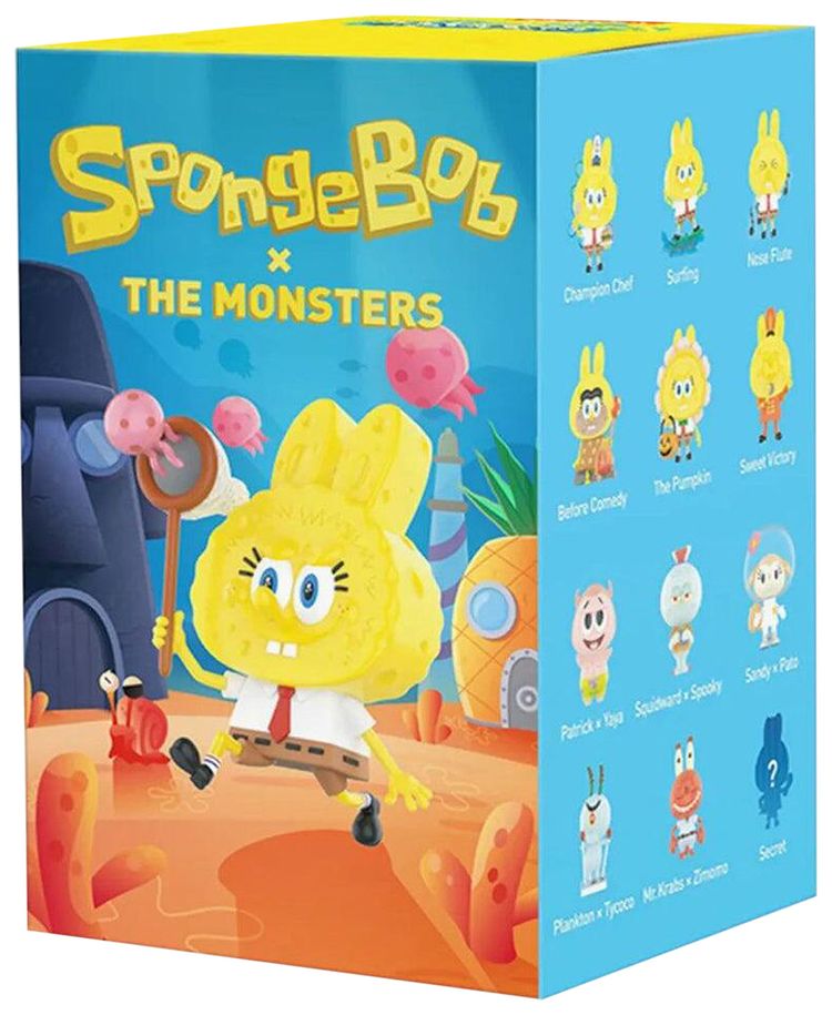 Pop Mart Labubu THE MONSTERS Spongebob Series Figure Single Blind Box Mystery