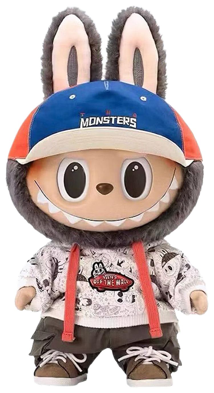 Pop Mart Labubu THE MONSTERS x Vans Oldskool Monsters Forever Vinyl Plush Doll Brown