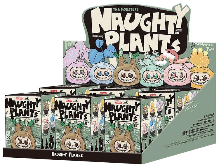 Pop Mart Labubu THE MONSTERS Naughty Plants Series Sealed Case Mystery 6 Blind Boxes
