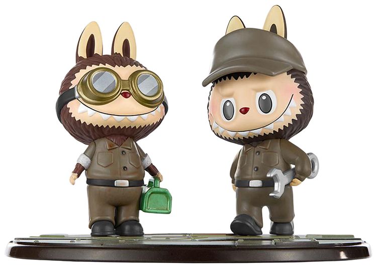 Pop Mart Labubu THE MONSTERS x Kow Yokoyama MAKSeries Single Repair Man Figure Brown Secret Edition