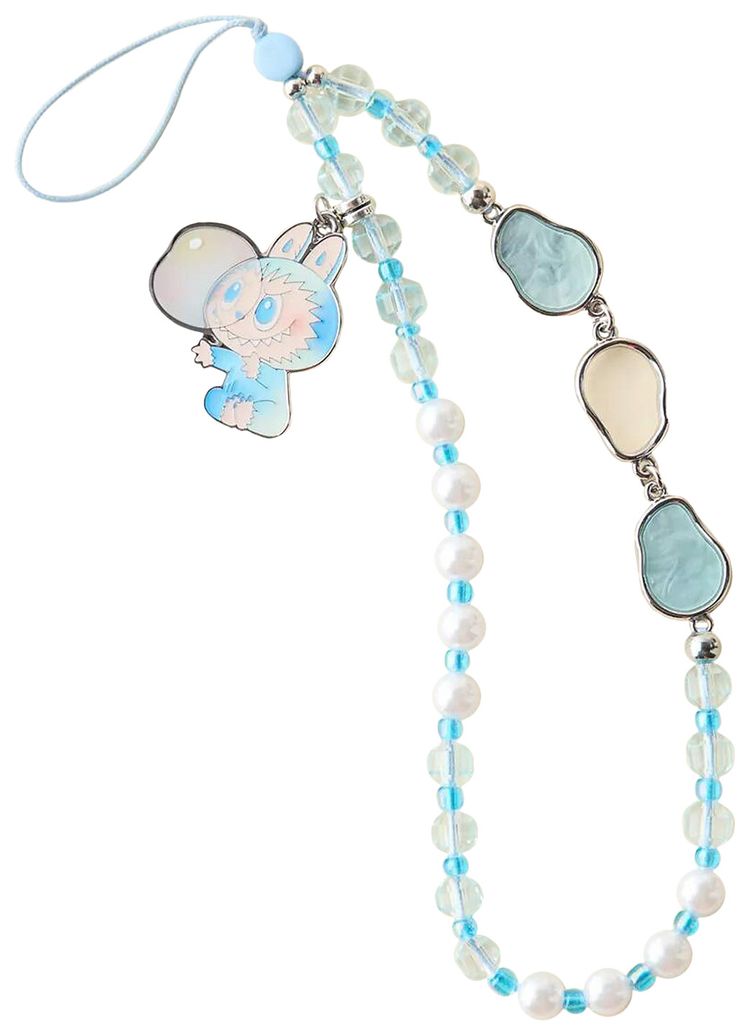 Pop Mart Labubu THE MONSTERS Big into Energy Series Hope Phone Charm Blue